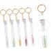 Beavorty 10 Pcs Keychain Mascara Brush Lash Mascara Empty Mascara Wand Eyelash Brush with Keyring and Tube - Buy Online on GoSupps.com