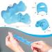 INBOLM Soft Gel Toe Spacers - 8 Pcs | Toe Separators for Overlapping & Curled Toes | Bunion Relief Protectors for Women & Men | Blue - Buy Online on GoSupps.com