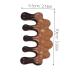 Hapinary Wooden Massage Comb for Scalp Care | No Static Wide Tooth Portable Hair Tool - 10.00cm x 5.50cm - Buy Online on GoSupps.com