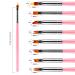 DKTOTIUP 8-Piece Nail Art Brush Set - Pink Nail Design & Dotting Tools for Perfect Nail Painting - Buy Online on GoSupps.com