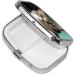 Curious Cat 2 Compartment Pill Case - Cute Travel Pill Organizer for Pocket & Purse Gifts - Buy Online on GoSupps.com