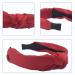 Satin Knotted Headband for Women - Wide Turban Style in Red - Buy Online on GoSupps.com