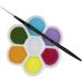 Creative Mark Glazed Flower Porcelain Paint Palette Tray - White, 4 Diameter - Ideal for Watercolor, Gouache & Color-Mixing - 1 Pack - Buy Online on GoSupps.com