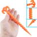 MotBach 10 Pack 7.9 Orange Canopy Stakes Tent Pegs - Heavy Duty Spiral Ground Anchors for Camping, Tarps, Hiking - Screw Shape, Sandbeach & Rain Resistant - Buy Online on GoSupps.com