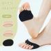 Shop Honeycomb Fabric Forefoot Pads - Women's No Show Metatarsal Socks for Pain Relief & Comfort | Invisible Ball of Foot Cushions in Black & Beige - Buy Online on GoSupps.com