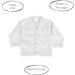 Baby Boys Winter Knitted Cardigan | Cable Knit Knitwear | Made in Portugal | White Newborn 0 Months - Buy Online on GoSupps.com