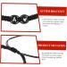 VALICLUD 4pcs Black and White Heart Bracelet Black Rope Bracelet Matching Unisex Beads Heart Bracelet Mens Cuff Bracelet Rope Bracelets Men and Women To Weave The Letter Is Acrylic Gift 6X6X0.5CM Black A - Buy Online on GoSupps.com