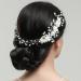 Foyte Hair Comb Pearl & Alloy Silver Women's Bridal Hair Accessories for Wedding Party - Buy Online on GoSupps.com
