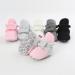 TMEOG Baby Booties Slippers | Infant Winter Shoes for Boys & Girls 6-12 Months | Dark Grey Star Design - Buy Online on GoSupps.com