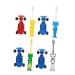 Beavorty 4 sets toothbrush toys for children toothbrushes for children kids toothbrush soft toothbrush infant toothbrush children's toys children toothbrush cartoon-toothbrush