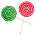 Mikikit 4 Pcs Wedding Boquets Flowers Miniatures Simulation Candy Lollipop Rainbow Lollipop Photography Prop Candy Decor Fake Food Kid Toys Giant Kids Artificial Child Wooden Happy Candy