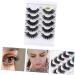 minkissy 5 Pairs Fake Eyelashes Black Trim Decked Cosmetic Lash Decors Natural Eyelashes Party Eyelashes Reusable Black Eyelashes 3d Extend Imitation European and American Miss - Buy Online on GoSupps.com