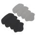 Doitool 8pcs Sneaker heel sticker glue heel pads shoe heel stick shoes add liners for heel protection sneaker hole repair black gray