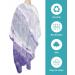 Purple Barber Cape | Adjustable Hair Cutting Cape for Men Women & Kids | Ocean Wave Geometric Art | 55x63 Inch Grape Purple - Stylish Hairdressing Accessory - Buy Online on GoSupps.com
