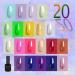 Clou Beaute 20pcs Gel Nail Polish Set | Soak Off UV LED Art Varnish Gift Box | Pack of 5ml Beginner Gel Polish Set - S22-13 - Buy Online on GoSupps.com