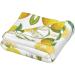 HAHAFU Fresh Tropical Lemons Throw Blanket | Warm Absorbent Picnic Blanket for Bed & Couch - Perfect for All Seasons - Buy Online on GoSupps.com