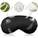 Audamp Sleep Mask - Adjustable Silk Eye Mask Set (2 Pack) | Ultra Soft Skin-Friendly Night Masks in Gray & Black for Restful Sleep - Buy Online on GoSupps.com