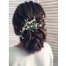 IYOU Pearl Bridal Hair Comb Green Crystal Wedding Side Combs Leaf Headpiece Prom Guest Bride Hair Accessories for Women - Buy Online on GoSupps.com