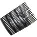 4 Pack of 7cm Plain French Side Hair Combs Slides Grips Clips Hair Accessories for Women Girls by Glitz4Girlz (Black) - Buy Online on GoSupps.com