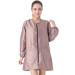 Unisex Professional Salon Smock Stylist Jacket Cosmetology Uniform Zipper Hairdressing Cape Hairdresser Work Clothes Hair Beauty SPA Guest Client Kimono Gown (M Gold-red)