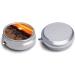 Round Zebra Print Pill Box - Decorative 3 Compartment Medicine Organizer | Portable & International Shipping - Buy Online on GoSupps.com