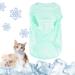 Winmany Cooling vest for dogs summer T-shirt sleeveless tank top pet quick-drying sun protection clothing outfit for small medium-sized and large dogs (small green) small green