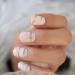 Nude Gold Line Medium Square Glossy False Nails - 24pcs | International Shipping Available - Buy Online on GoSupps.com