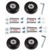 F-ber Luggage Suitcase Wheels Replacement Kit OD 40/43/45/50/60mm w/ABEC 608zz Inline Outdoor Skate Replacement Wheels, Set of (4) Wheels with Bearing ID 6mm,Axles 30mm&35mm 45mm x 18mm/1.77" x 0.7"