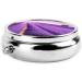 Buy Romantic Purple Lavender Mini Round Pill Box - 3 Compartment Travel Organizer for Home & Office - Buy Online on GoSupps.com