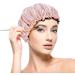 Cerolopy 2 Pcs Satin Sleep Cap Silk Bonnet Sleep Cap Waterproof Satin Hair Cap Double Layer Satin Bonnet for Women Girls Pink+black - Buy Online on GoSupps.com