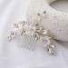 Beavorty Hair Comb Hair Accessories for Women Decorative Hair Side Comb Flower Hair Side Comb Rhinestone Bobby Pins Bride Hair Accessories Crystal Vintage Soft Pottery Flower White Miss - Buy Online on GoSupps.com