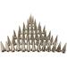 50PCS Silvery Cone Spikes Metallic Screw Back Studs - DIY Craft Rivets Punk 10x25mm - Buy Online on GoSupps.com
