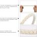 Pearl Headband Flexible White Pearl Headband with Faux Pearl Cute Pearl Headband for Girls Women Multipurpose Pearl Hair Accessories White Headband - Buy Online on GoSupps.com