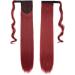 S-noilite Trendy 23 Straight Wrap Around Ponytail Clip in Hair Extension - Maroon Dark Red - 23 Inch - Buy Online on GoSupps.com