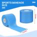 JBM 3 Pieces Foam Athletic Tape | Pre Wrap Sports Tape for Ankle Wrists & Knees | 2.4 Inches x 22 Yards | Black Pink Blue - Buy Online on GoSupps.com