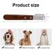 Yuip Dog Stripping Knife - Professional Ergonomic Tools for Dog Grooming | Wooden Handle & Trimmetters for Perfect Coat Care - Buy Online on GoSupps.com