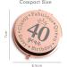 40th Birthday Gifts for Women - Rose Gold Crown Lover Travel Mirror | Sassy & Classy Unique Gift for 40 and Fabulous Queen Birthday Celebration - Buy Online on GoSupps.com