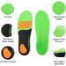 Plantar Fasciitis Arch Supports - Shock-Absorbing Gel Insoles for Comfort Shoes - Green, Men's(9-10.5) Women's(10-11.5) - Buy Online on GoSupps.com