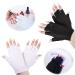 2 Pairs UV Gloves for Gel Nails UV Nail Light Lamp Manicure Dryer Professional Protection Gloves Fingerless Glove Shield Hands for Nail Art Skin Care Gel Manicure Dryer Outdoor Use for Women