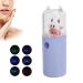 Nano Facial Mister 30ml - Portable Cool Mist Sprayer with Color Light, Cute Cow Design (Purple) - Buy Online on GoSupps.com