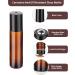 Hyber&Cara 10ml Glass Roll on Bottles 8Pcs Essential Oils Roller Bottles - Stainless Steel Roller Balls - Aromatherapy Set with Bonus Gifts - Buy Online on GoSupps.com