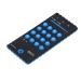 Bite ring in telephone form sensory toy simulated safe funny bright color for gum massage while traveling (black blue)
