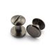 LQ Industrial 15 Sets Chicago Screw Round Slotted Head Carbon Steel Binding Screws Rivet Book Binding DIY Leather Craft Assembly Bolt 1/4 Black