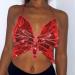 REETAN Sequins Butterfly Crop Top: Rave Costume for Women & Girls - C-Red - Buy Online on GoSupps.com