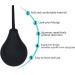 Abyclean Rectal Enema Bulb 220ML - BPA-Free Anal Douche for Men and Women with 3 Nozzles - Buy Online on GoSupps.com