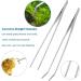 Capetsma Aquascape Tool Set - Long Stainless Steel Aquarium Tweezers, Scissors & Spatula for Plant Care & Cleaning - Buy Online on GoSupps.com