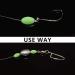 OROOTL Glow Beads Fishing Saltwater 100pcs - Luminous Hard Plastic Fish Beads Assortment for Sea Fishing - Buy Online on GoSupps.com