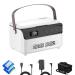Portable medicine cooler box with LCD touch screen temperature display for home travel keep cooling at any time (double layer Celsius temperature)