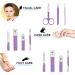 8Pcs Manicure Kit for Women with Nail Clippers and Travel Case - Perfect Gift for Girlfriend, Wife, Parents - Buy Online on GoSupps.com