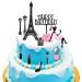 Plorbach 12pcs eiffel tower cake topper Paris Cake Topper